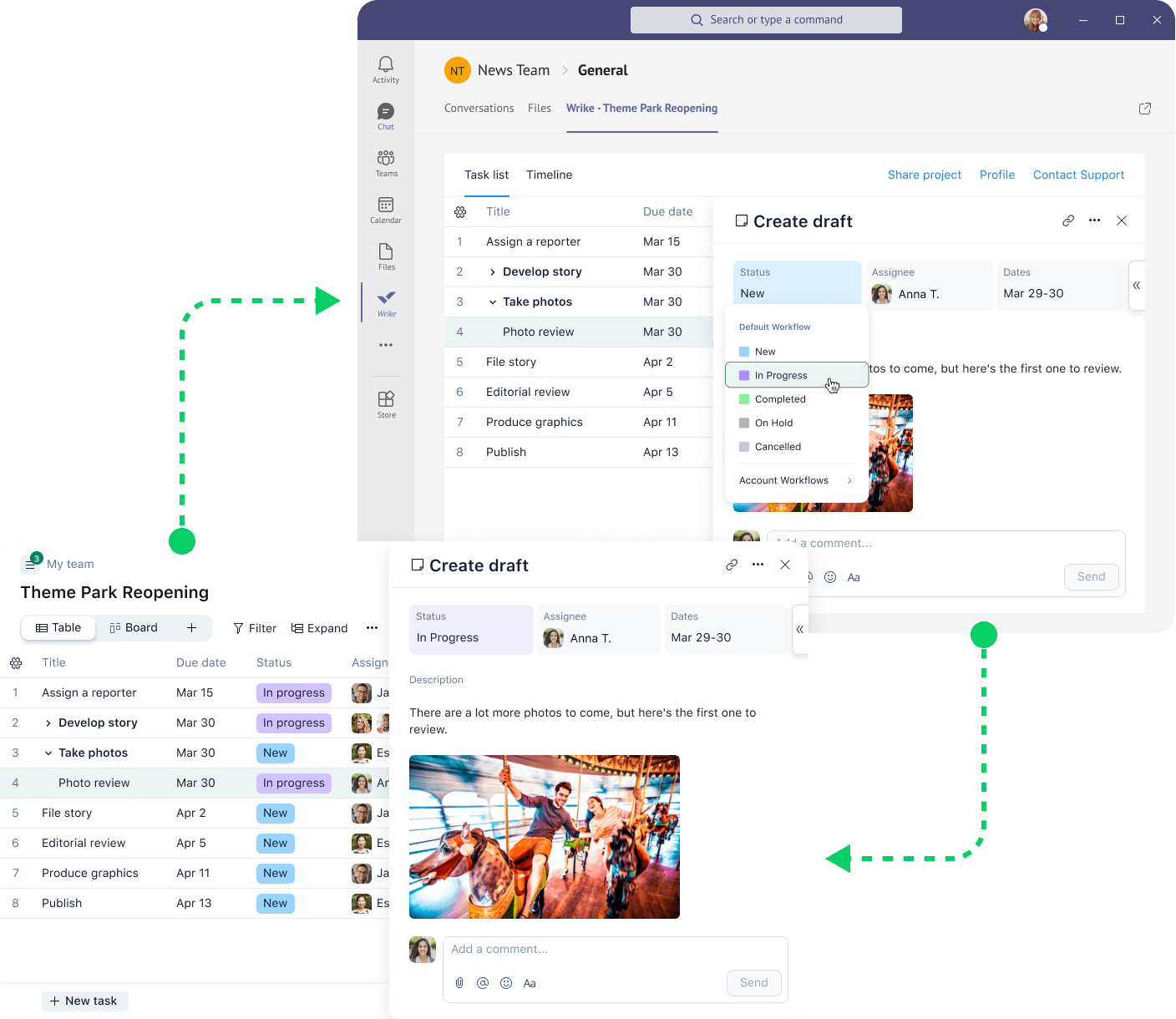 Wrike для Microsoft Teams